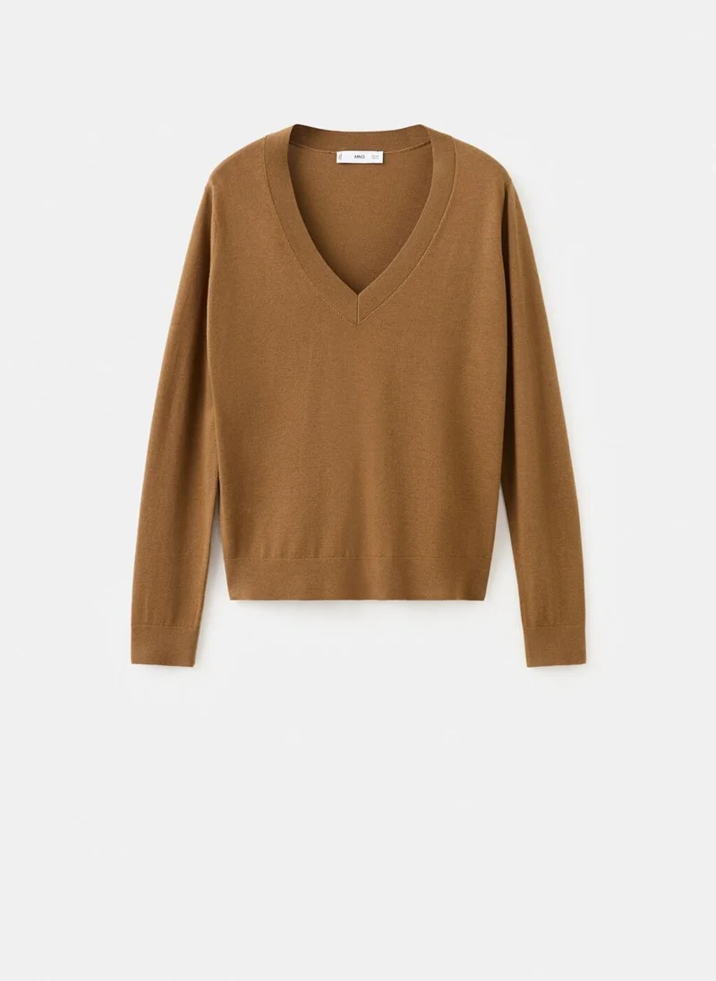 MANGO  V-neck knit sweater for Women | Best Price UAE